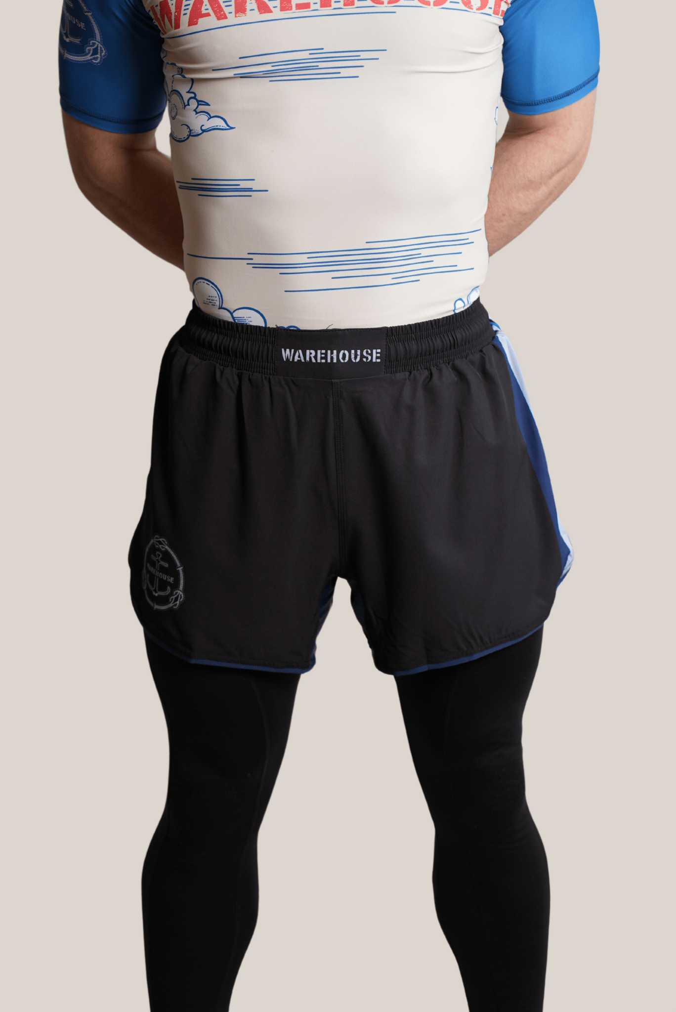 Black and Blue No-Gi Shorts
