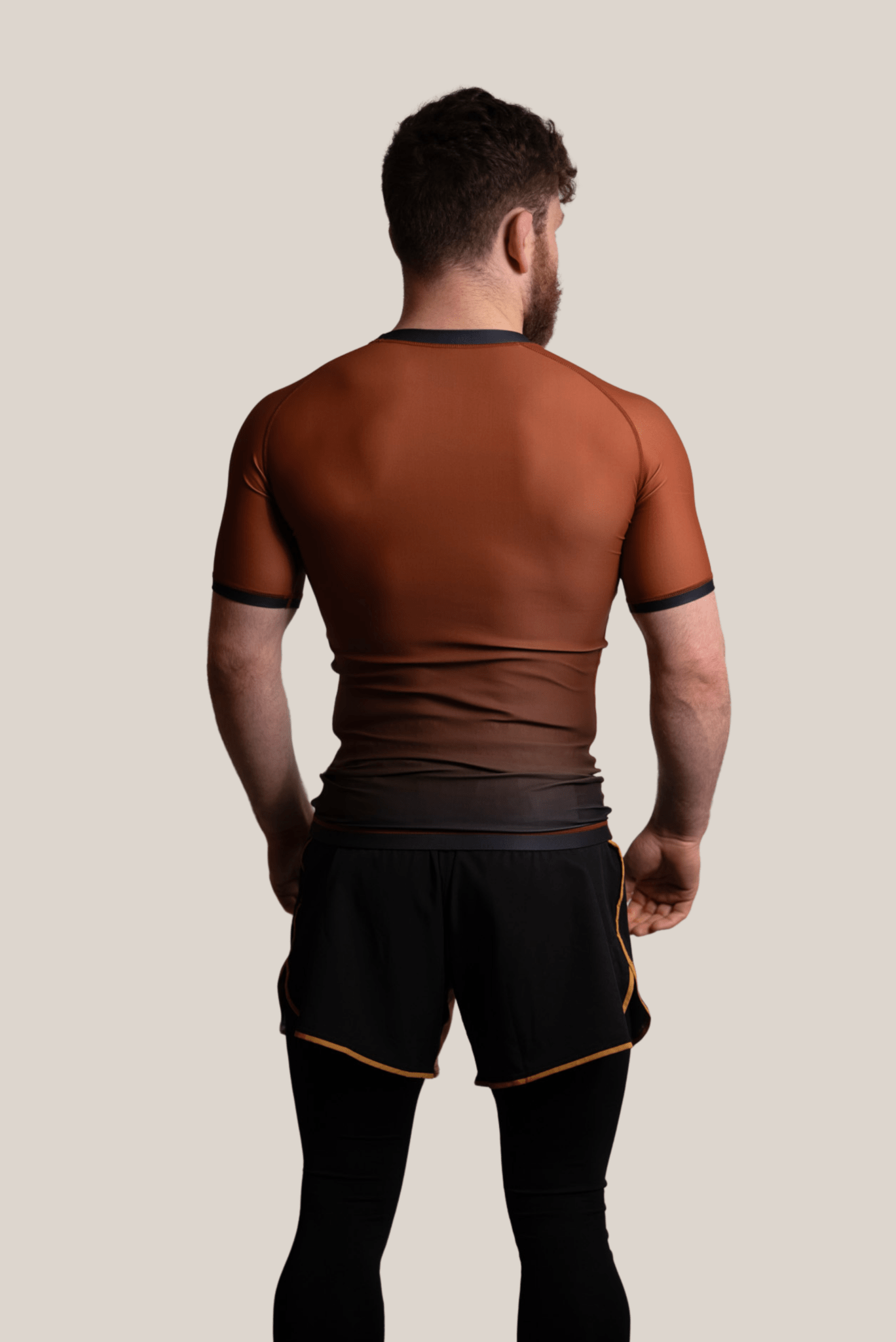 IBJJF Legal Ranked Rash Guard - Men's Brown