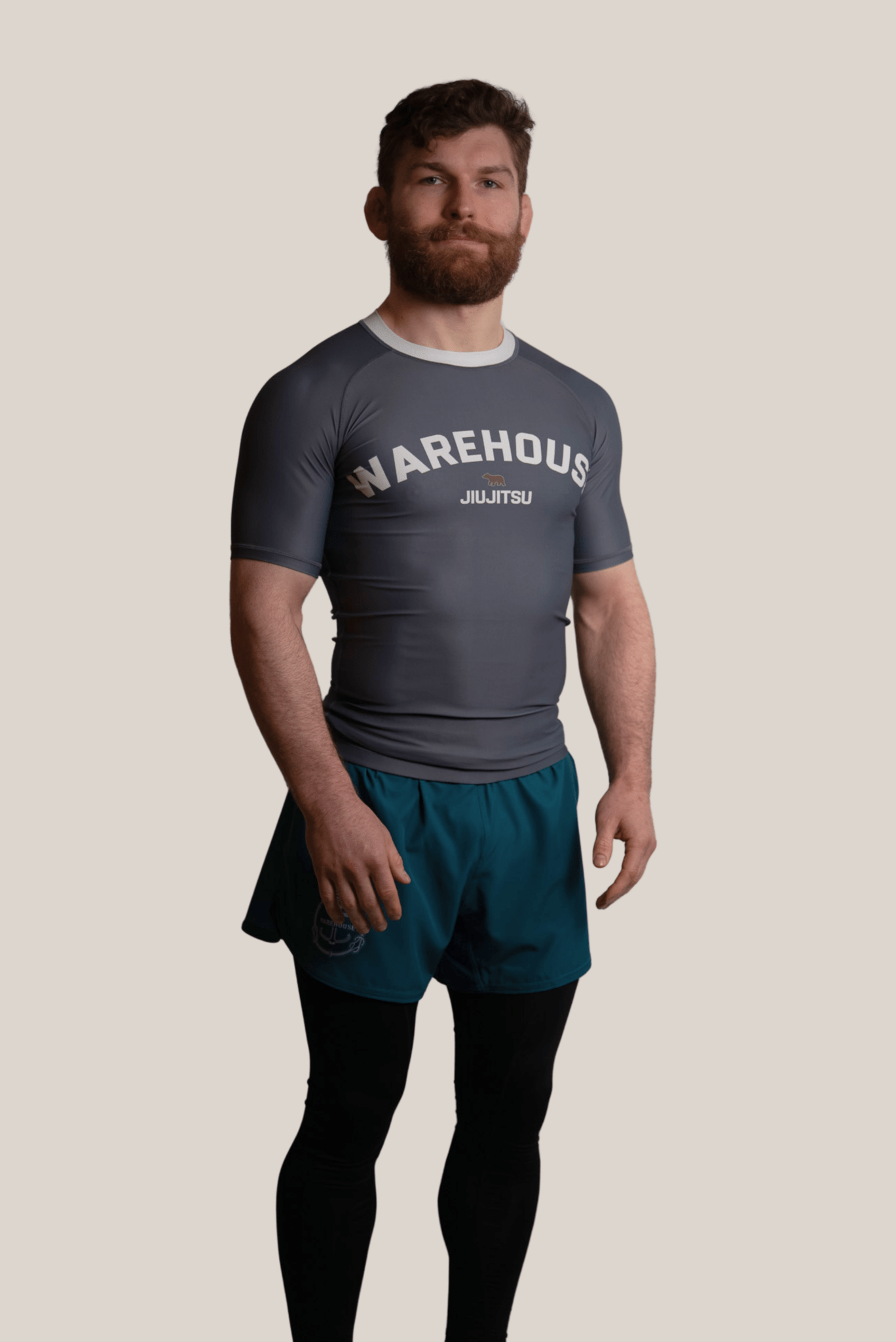 Grey Rash Guard - Mens