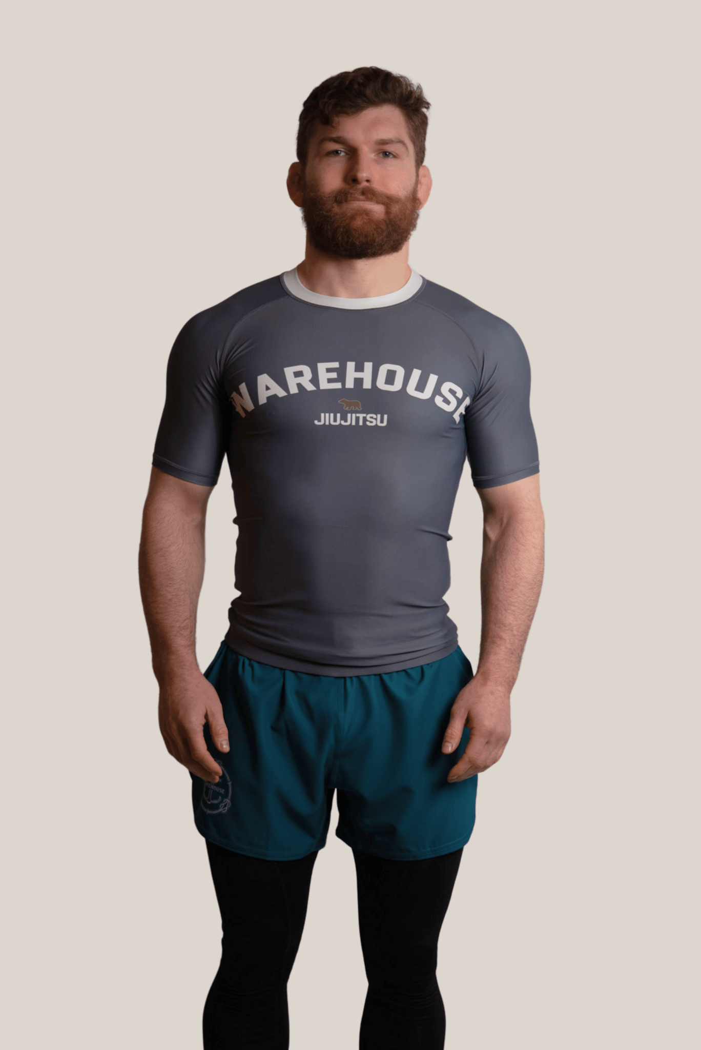 Grey Rash Guard - Mens