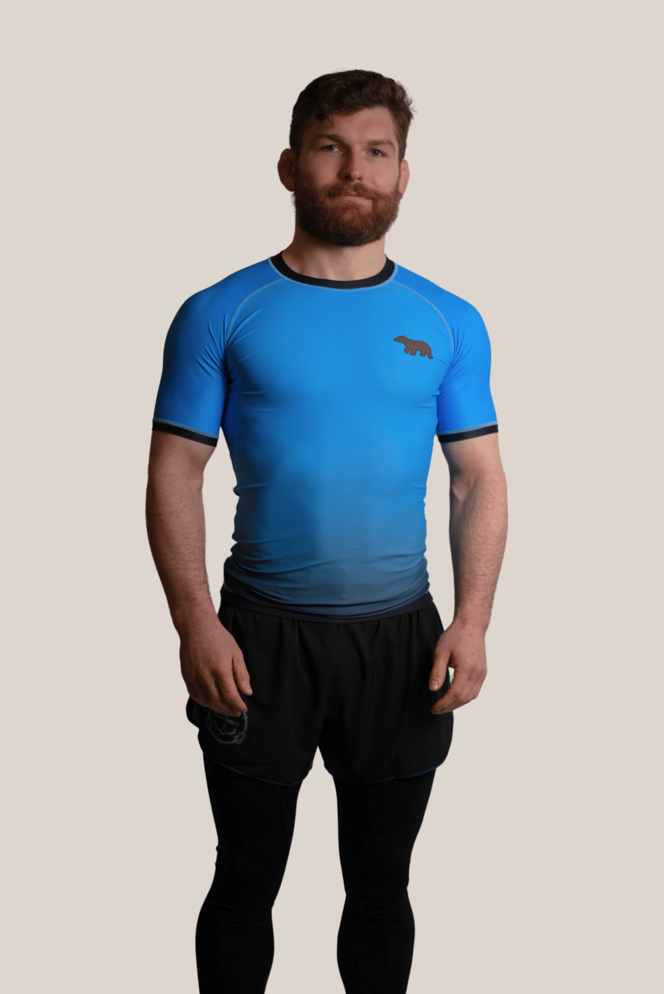 IBJJF Legal Ranked Rash Guard - Men's Blue