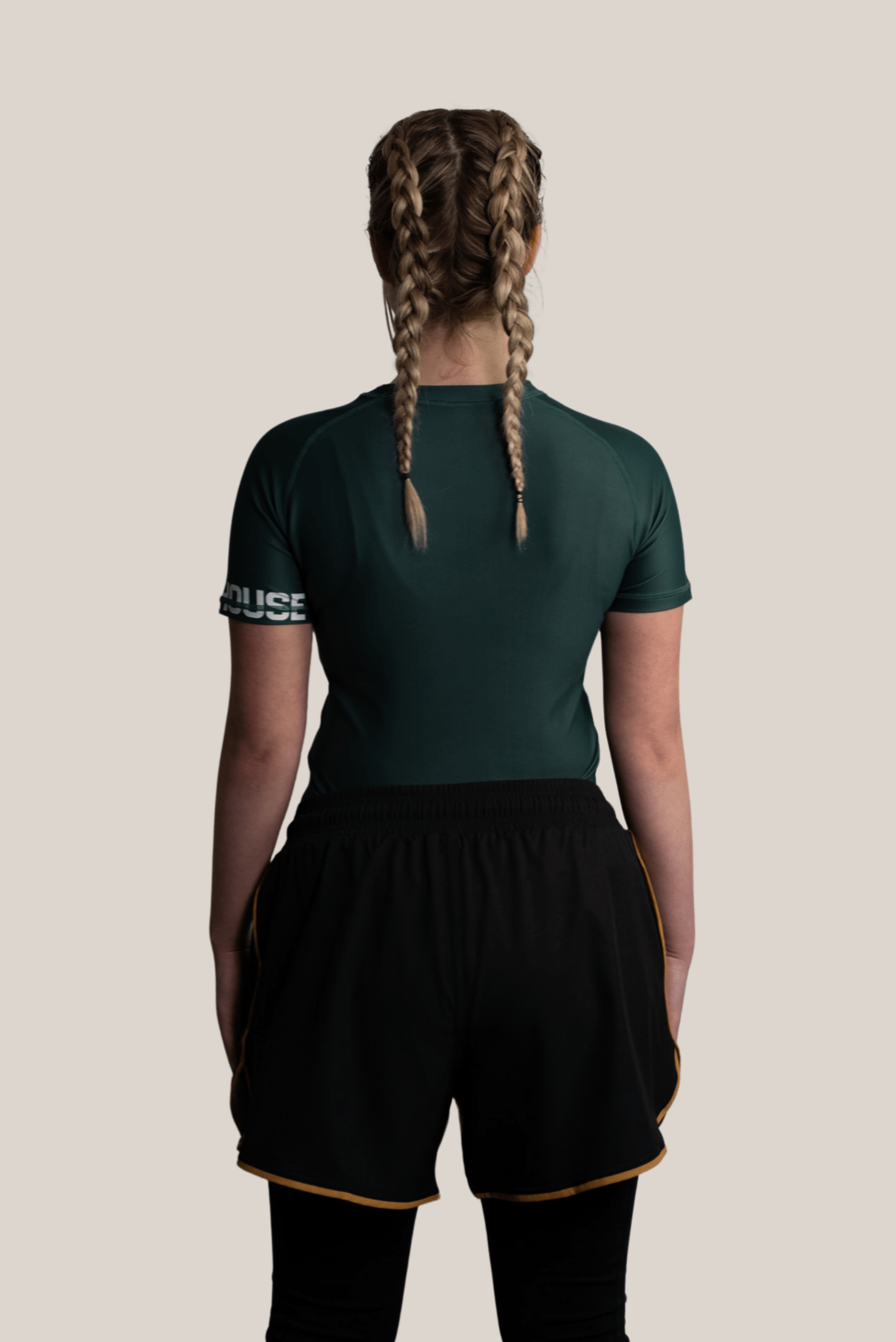 Dark Green Rash Guard - Womens