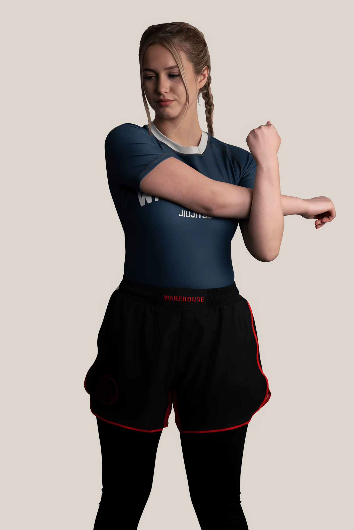 Navy Rash Guard - Womens