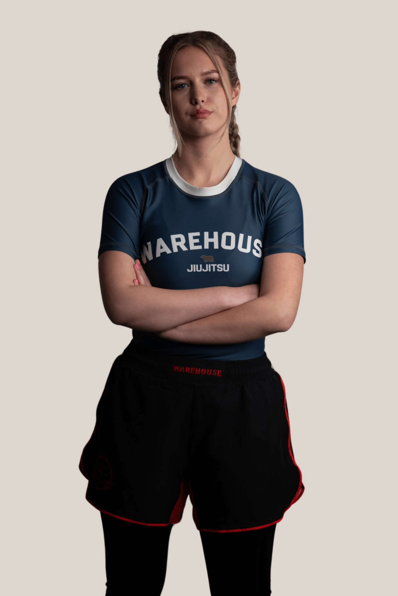 Navy Rash Guard - Womens