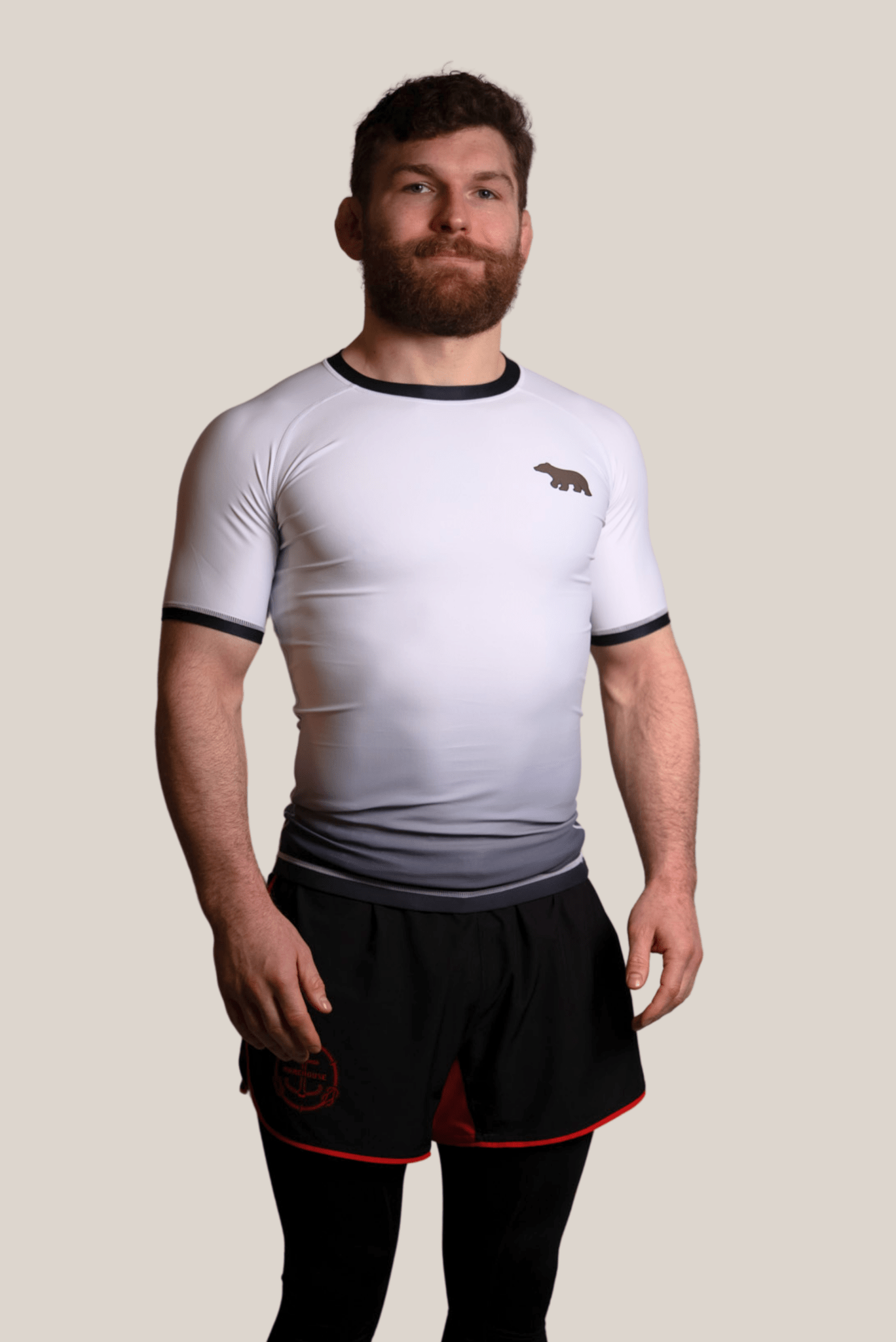 IBJJF Legal Ranked Rash Guard - Men's White
