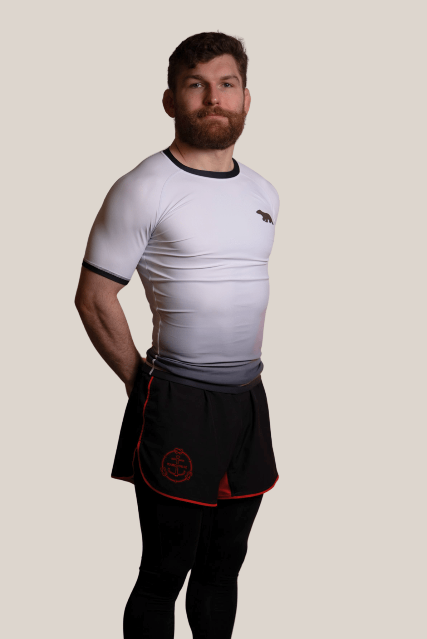IBJJF Legal Ranked Rash Guard - Men's White