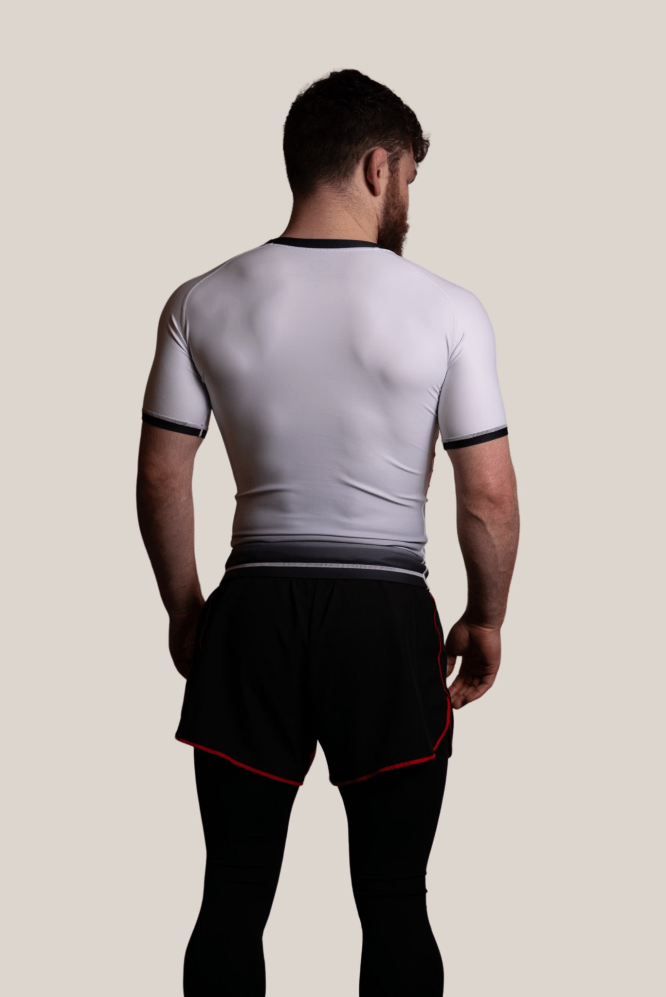 IBJJF Legal Ranked Rash Guard - Men's White