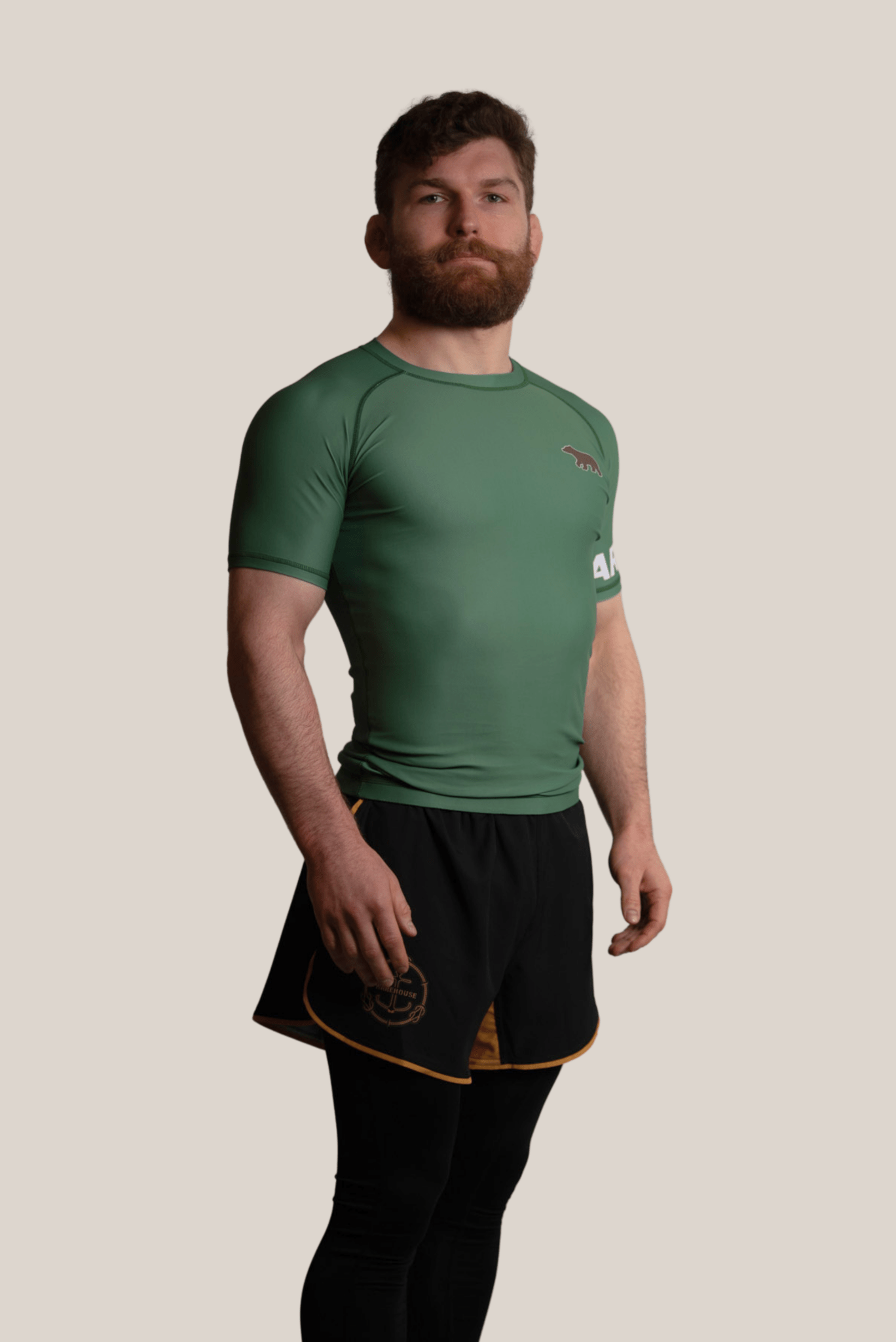 Light Green Rash Guard - Mens
