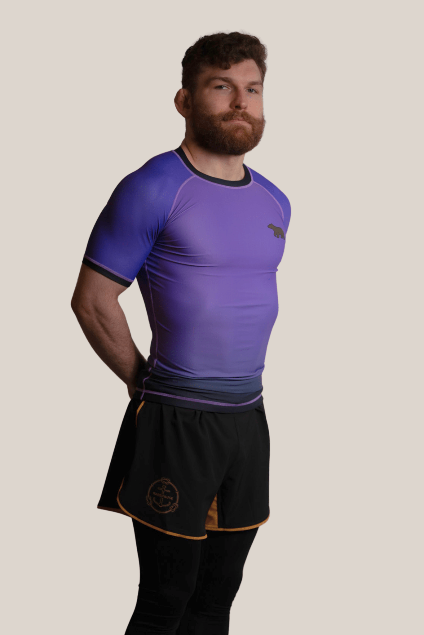 IBJJF Legal Ranked Rash Guard - Men's Purple