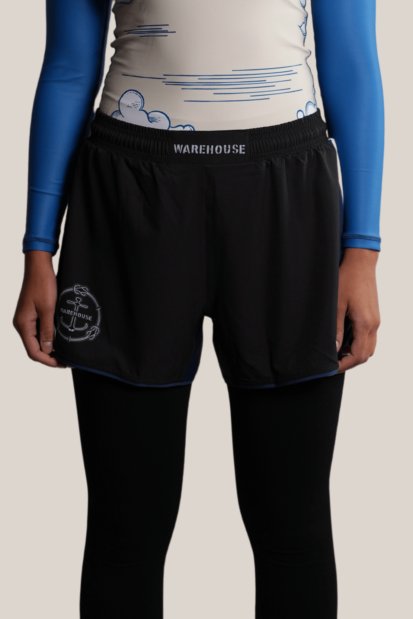 Black and Blue No-Gi Shorts