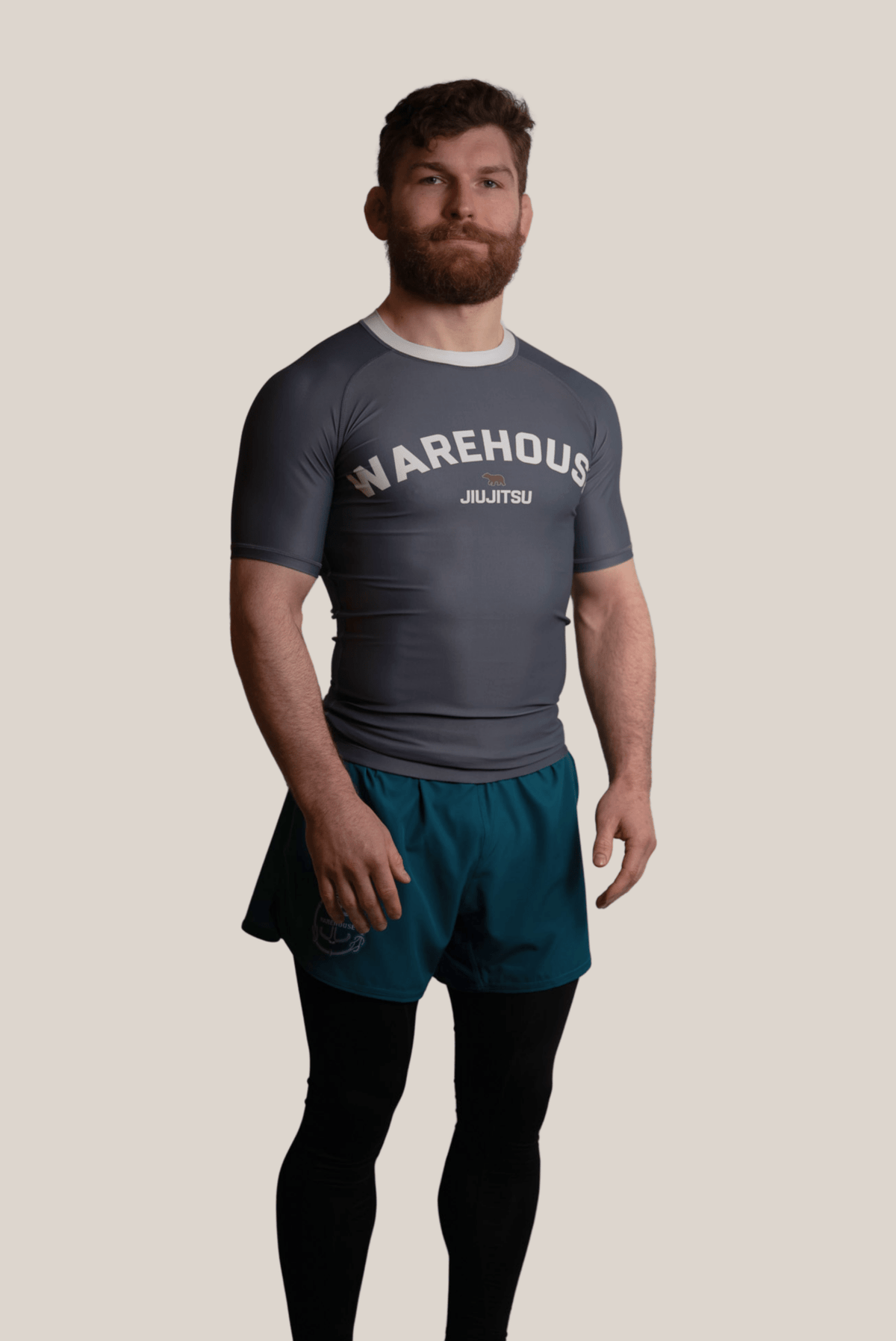 Genright Rash Guards Grey Rash Guard - Mens