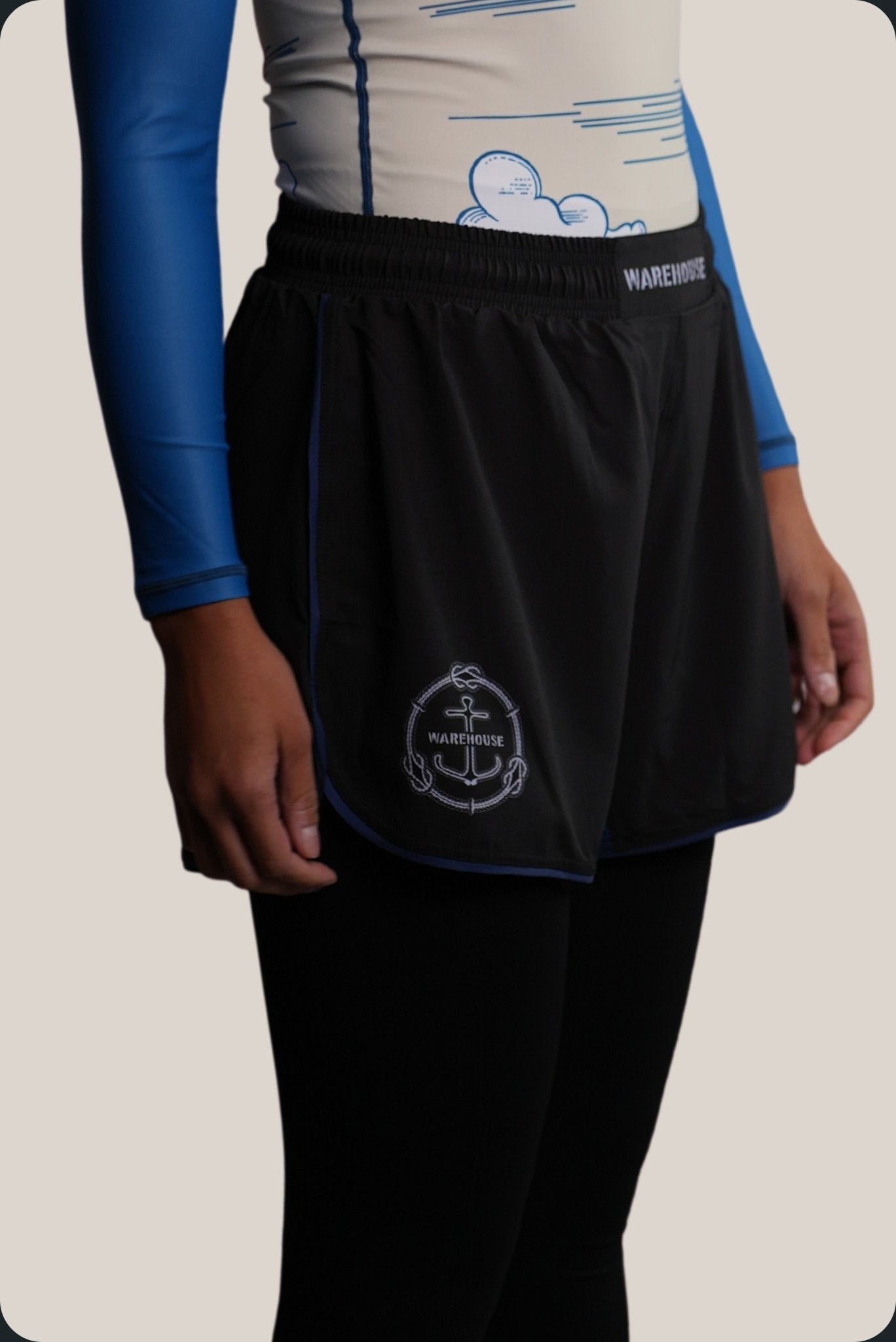 Black and Blue No-Gi Shorts