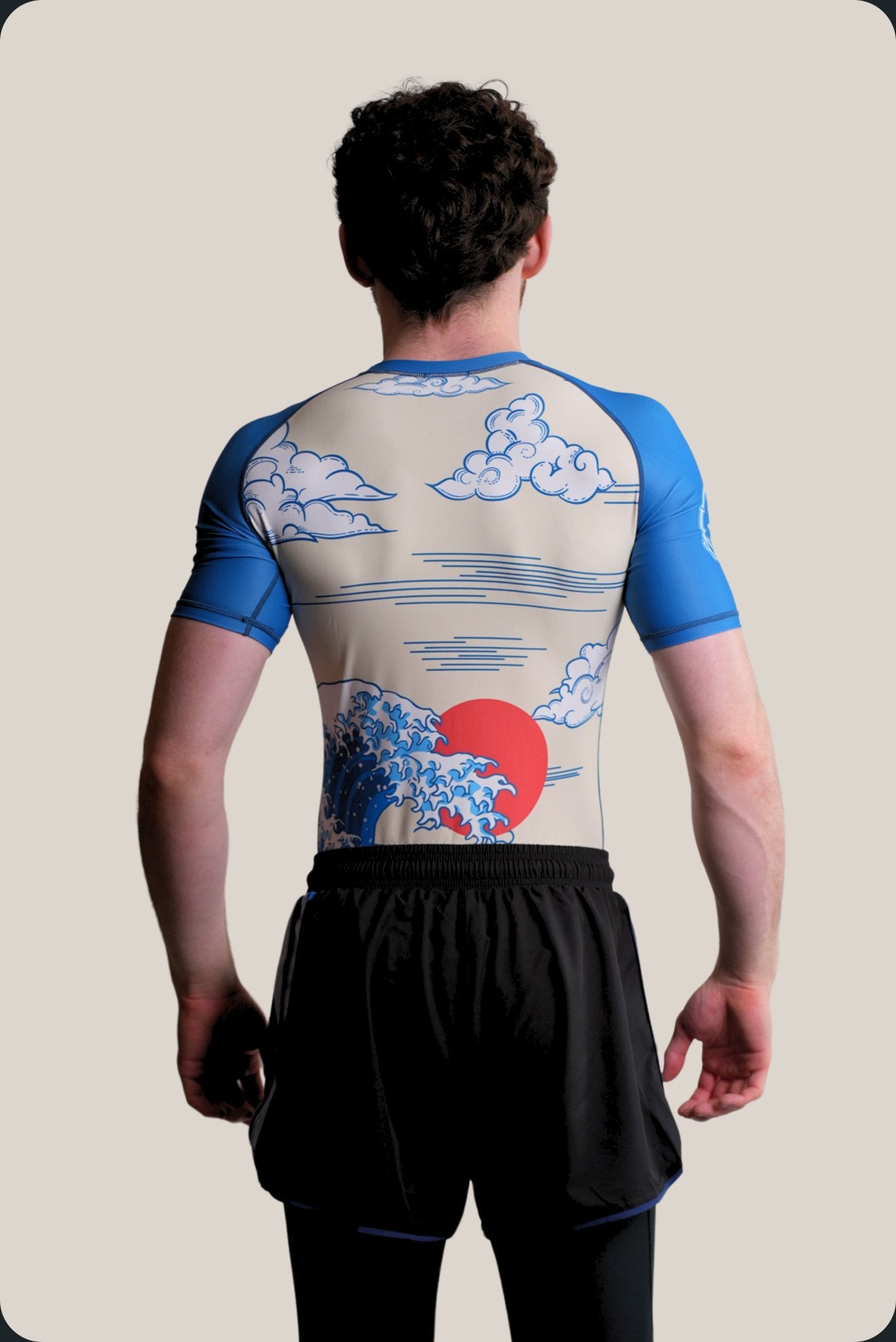 The Great Wave Men's Rash Guard