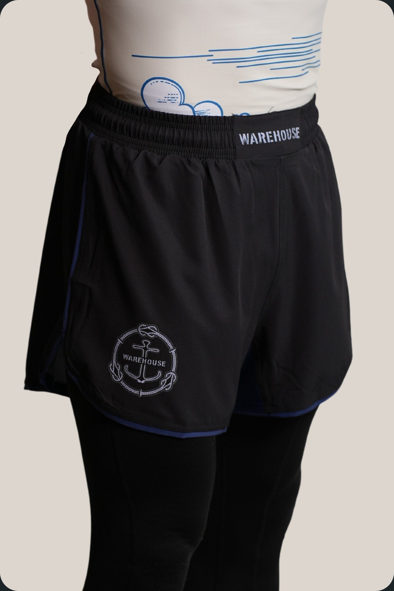 Black and Blue No-Gi Shorts