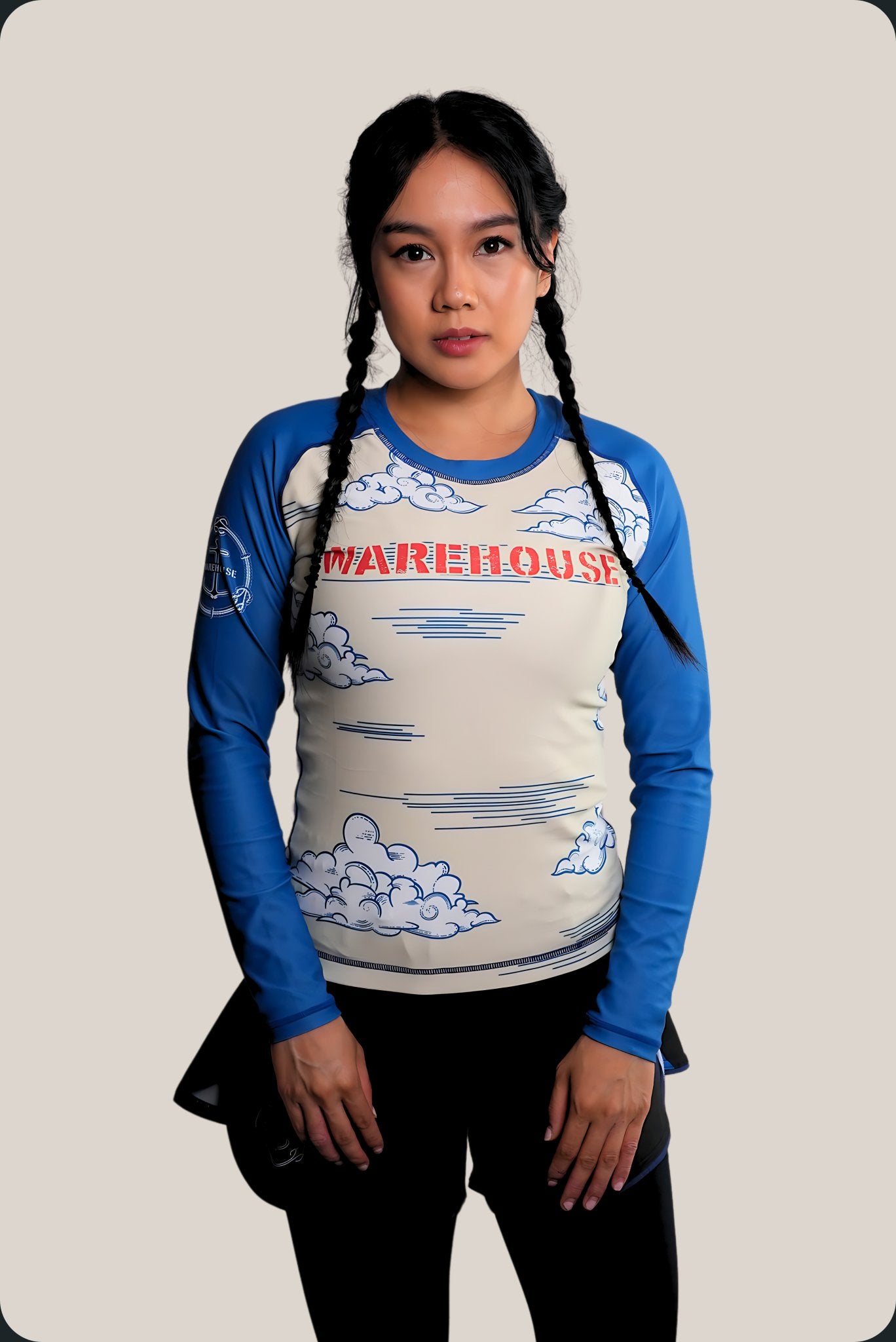 The Great Wave Women's Rash Guard (Long Sleeve)