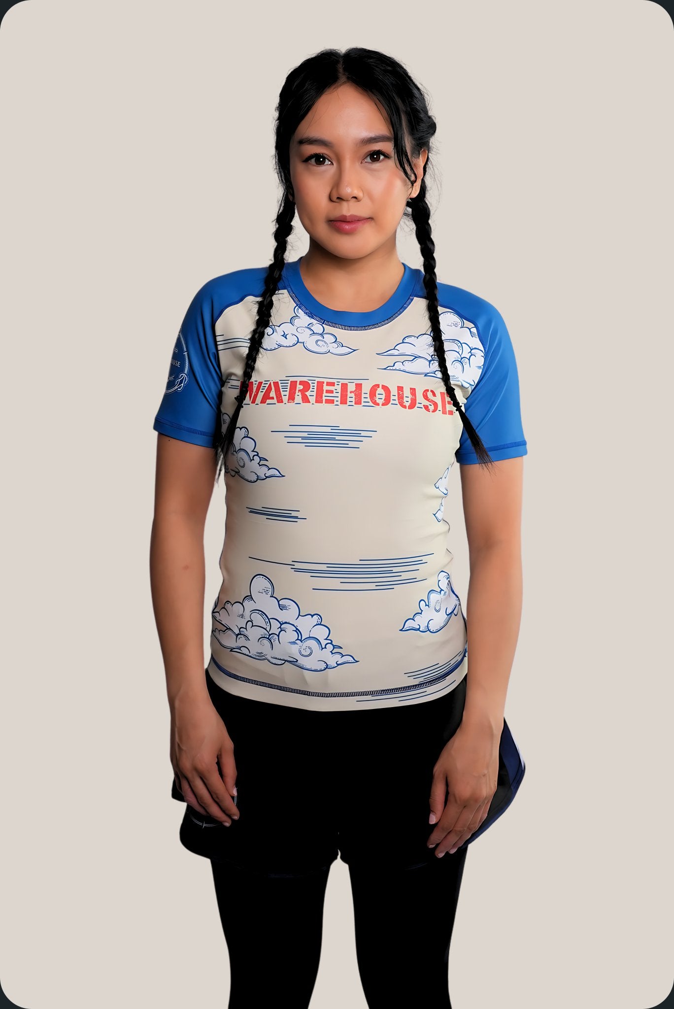 The Great Wave Women's Rash Guard (Short Sleeve)