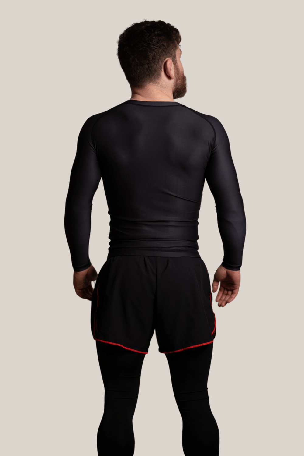 Black Rash Guard - Mens