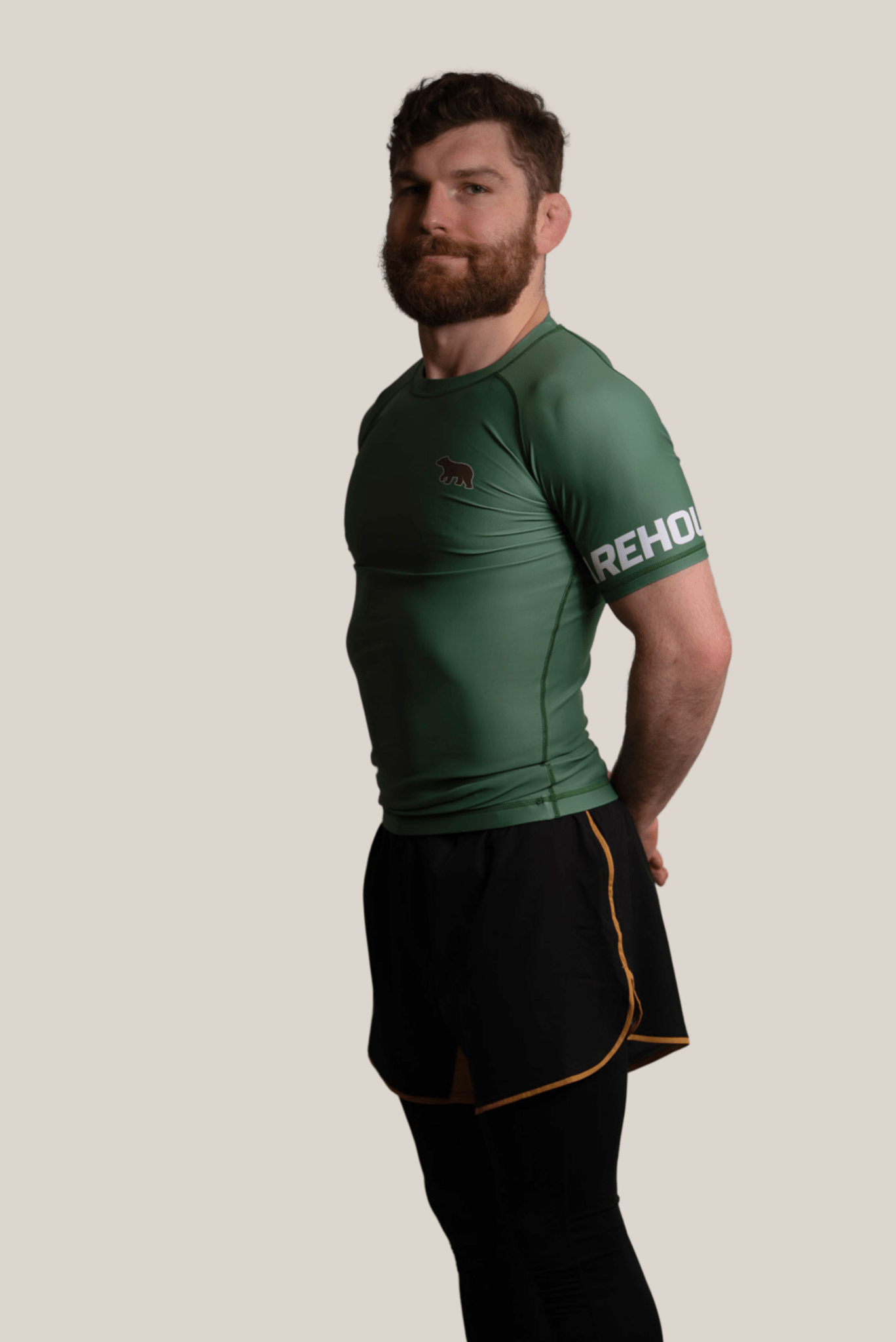 Light Green Rash Guard - Mens