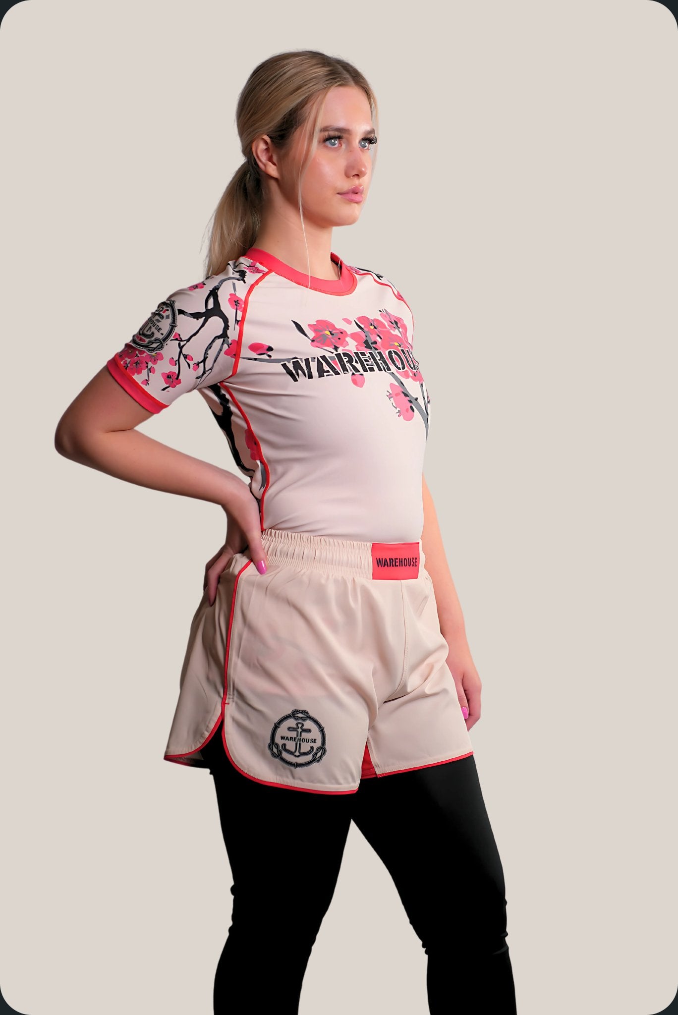 Cherry Blossom Rash Guard - Women