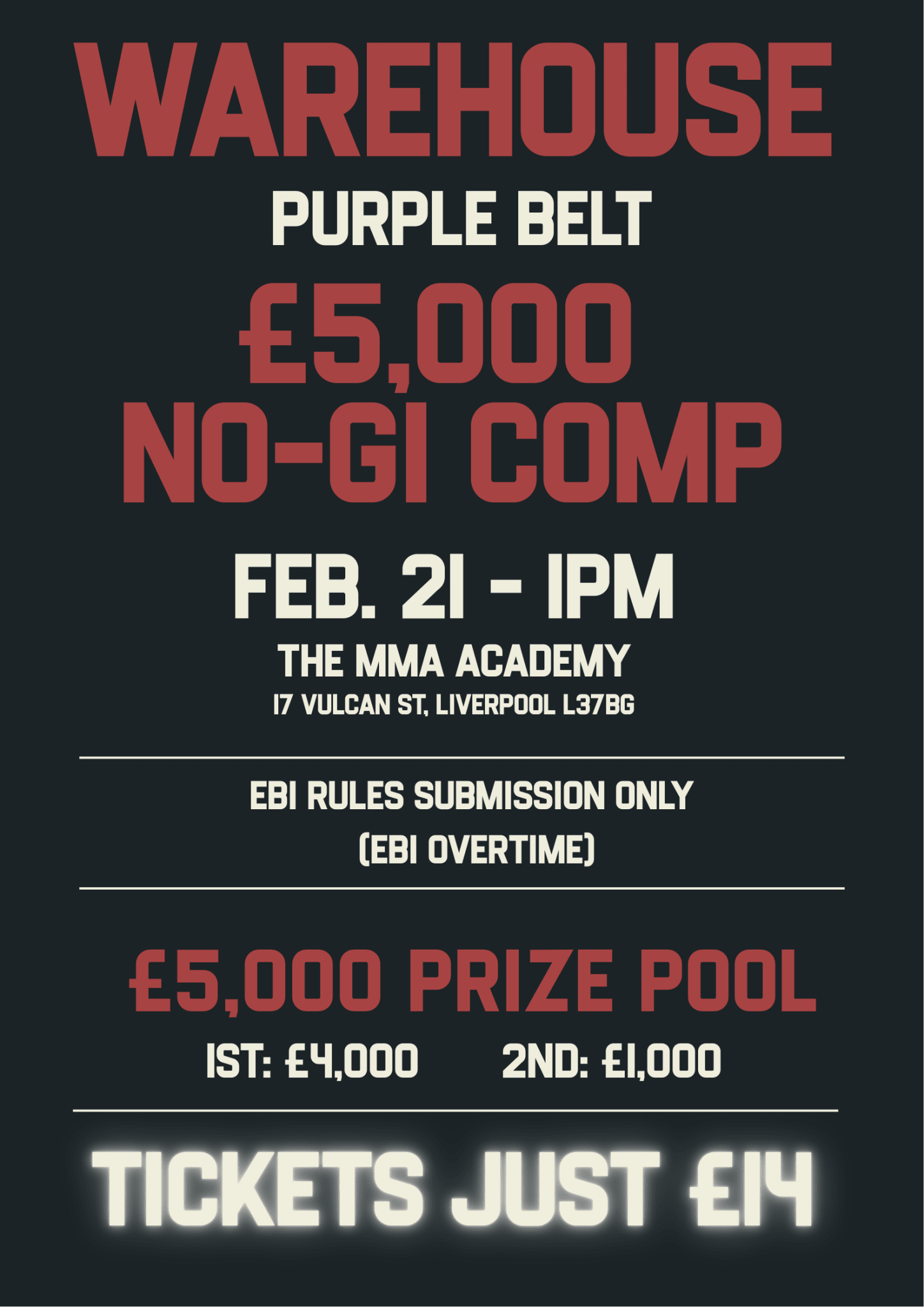 Men’s £5,000 Competition Tickets (Spectator)